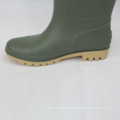 PVC botas de lluvia (verde superior / amarillo Sole). Zapatos De Trabajo